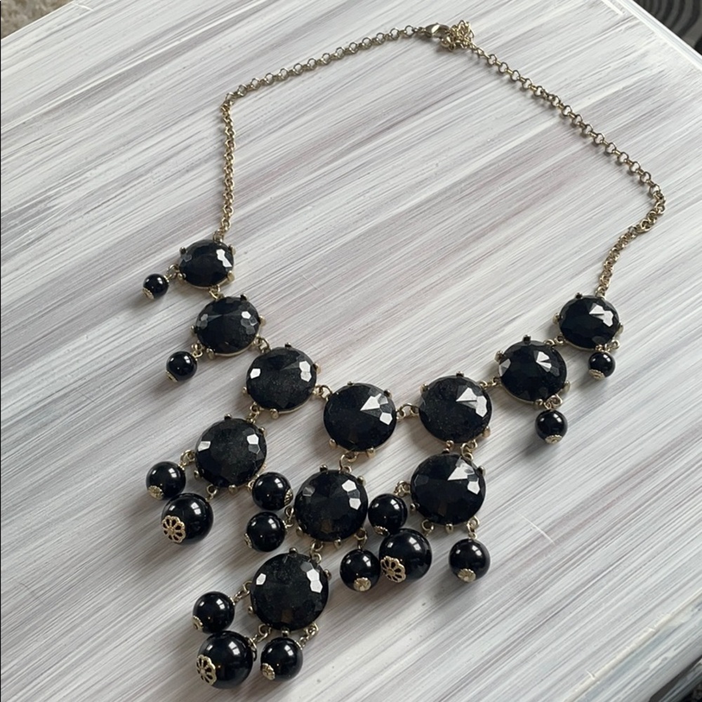 Black bubble necklace